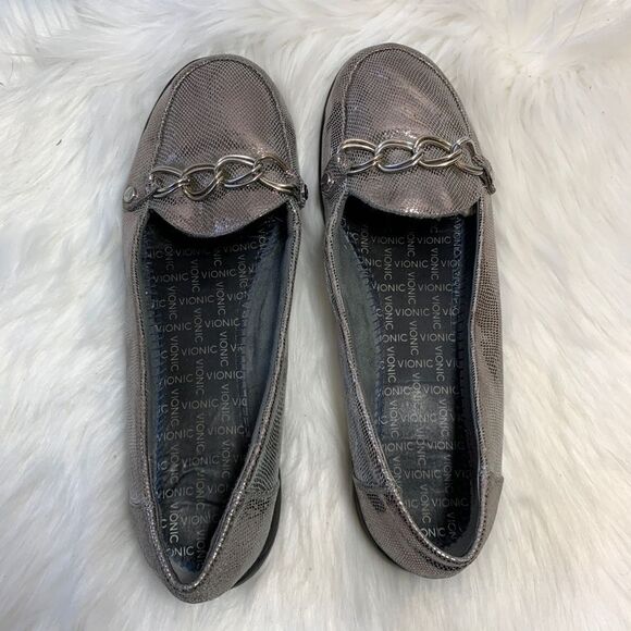 Vionic Alda Patent Leather Textured Flat Size 8.5 - Picture 3 of 5